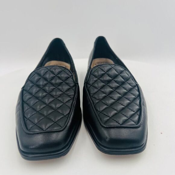 Vince Camuto Regintia Diamond Quilted Loafer Black Shoe Size 6 - Picture 2 of 14